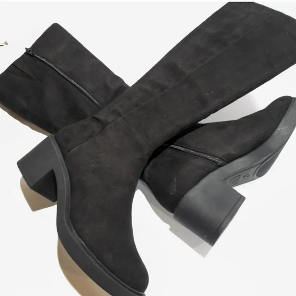 INC International Concepts Chrissie Dress Boots Micro Black - Picture 2 of 4